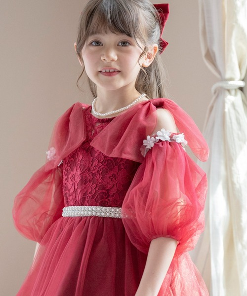 Catherine Cottage（キャサリンコテージ）の「ふわふわ付け袖（ドレス・キッズ・ピンク系1/ピンク系2/ピンク系3/ネイビー系1/グリーン系2/ベージュ系2/ホワイト系1/レッド系1/ライラック系1/ホワイト系2/レッド系2/ライラック系2/ネイビー系3/レッド系3/ライラック系3/グリーン系1/ベージュ系1/ホワイト系3/ベージュ系3・FREE）」の18枚目の写真