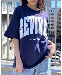 RGY（アールジーワイ）の「【RGY】REVIVAL 発泡PT ビッグシルエットTシャツ (CP)（Tシャツ/カットソー）」