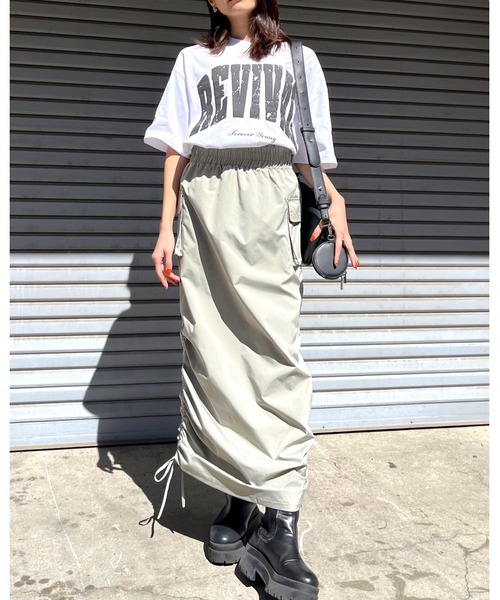 RGY(アールジーワイ)の「【RGY】REVIVAL 発泡PT ビッグシルエットTシャツ (CP)(Tシャツ/カットソー・レディース・ネイビー/ブラック/ホワイト・M/L)」の5枚目の写真
