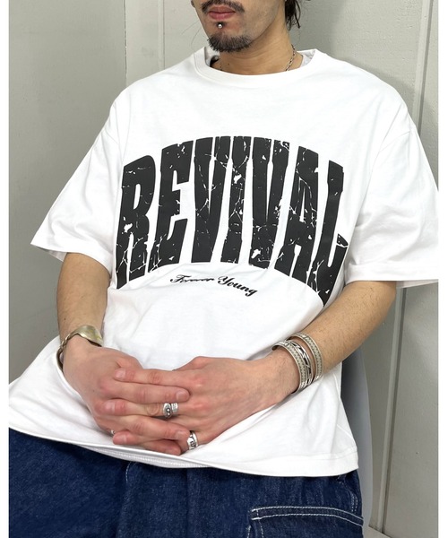 RGY(アールジーワイ)の「【RGY】REVIVAL 発泡PT ビッグシルエットTシャツ (CP)(Tシャツ/カットソー・レディース・ネイビー/ブラック/ホワイト・M/L)」の7枚目の写真