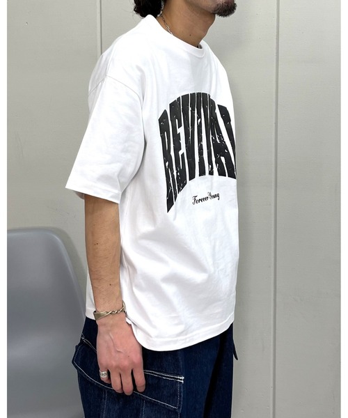 RGY(アールジーワイ)の「【RGY】REVIVAL 発泡PT ビッグシルエットTシャツ (CP)(Tシャツ/カットソー・レディース・ネイビー/ブラック/ホワイト・M/L)」の10枚目の写真