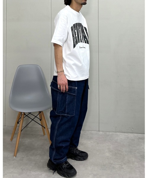 RGY(アールジーワイ)の「【RGY】REVIVAL 発泡PT ビッグシルエットTシャツ (CP)(Tシャツ/カットソー・レディース・ネイビー/ブラック/ホワイト・M/L)」の11枚目の写真
