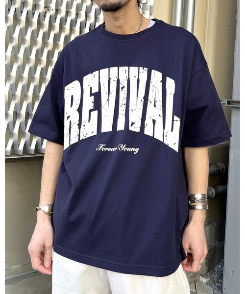 RGY(アールジーワイ)の「【RGY】REVIVAL 発泡PT ビッグシルエットTシャツ (CP)(Tシャツ/カットソー・レディース・ネイビー/ブラック/ホワイト・M/L)」の17枚目の写真