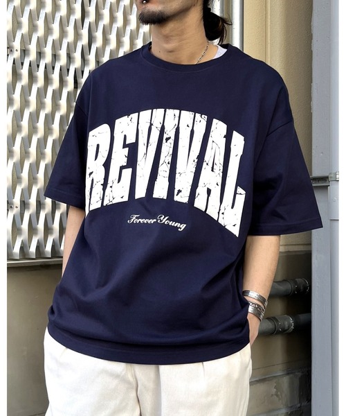 RGY(アールジーワイ)の「【RGY】REVIVAL 発泡PT ビッグシルエットTシャツ (CP)(Tシャツ/カットソー・レディース・ネイビー/ブラック/ホワイト・M/L)」の18枚目の写真