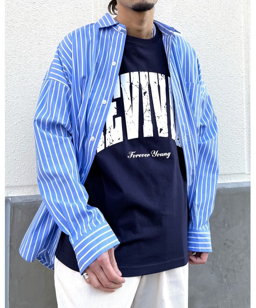 RGY(アールジーワイ)の「【RGY】REVIVAL 発泡PT ビッグシルエットTシャツ (CP)(Tシャツ/カットソー・レディース・ネイビー/ブラック/ホワイト・M/L)」の20枚目の写真