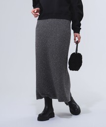 ラメ ニット スカート