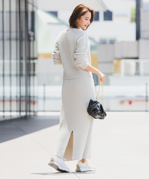 B:MING by BEAMS（ビーミングバイビームス）の「ラメ ニット スカート