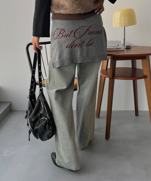 SHAGGIE（シャギー）の「ヴィンテージオーバーダイカーブデニムパンツ（デニムパンツ・レディース・ブルー・XS/S/M）」の9枚目の写真