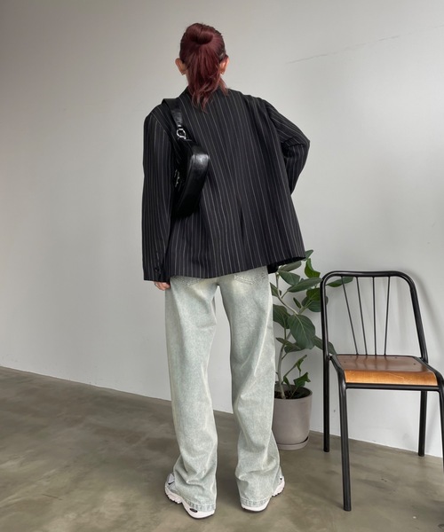 【MARC JACOBS】Monogram オーバーダイデニムパンツ 関税込 MARC JACOBS（マークジェイコブス）の「THE MONOGRAM OVERSIZE