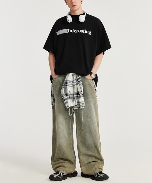 GENXDER(ノンジェンダー)の「【GENXDER】アルファベットプリントTシャツ (SS)(Tシャツ/カットソー・メンズ・ブラック/ホワイト・MEDIUM/LARGE/X-LARGE)」の4枚目の写真