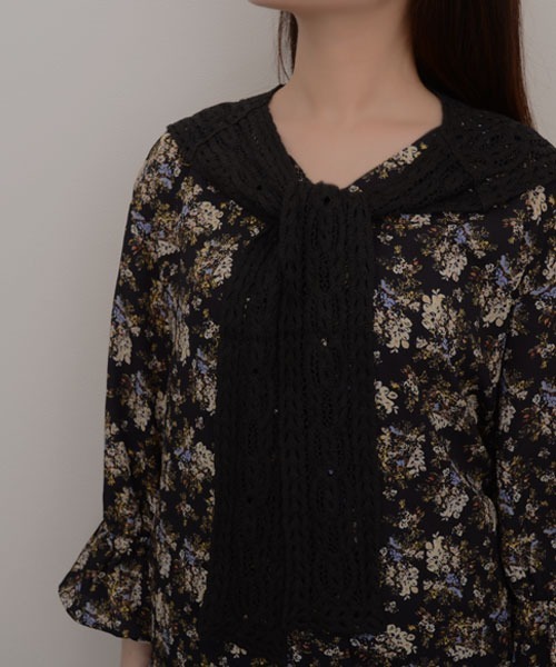 Mayree（メイリー）の「【resonance】クロシェ編み 肩掛けストール