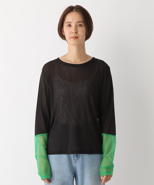 長袖ロンTシャツ LEPSIM（レプシィム） tシャツ 「累計販売数5万枚突破」袖切り替えプル