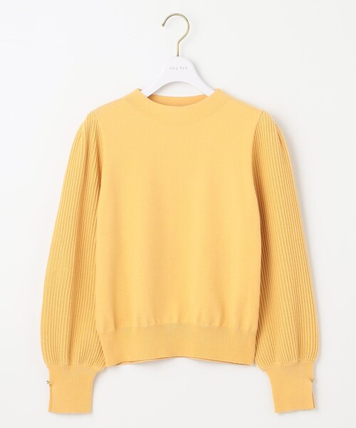 ANY SIS(エニィスィス)の「【CICA加工・選べる9色展開】スリットポイントボトルネック ニット(ニット/セーター・レディース・オレンジ系/ブラック系/アイボリー系/レッド系/グリーン系/イエロー系/ブルー系/ライラック系/ピンク系・4)」の11枚目の写真