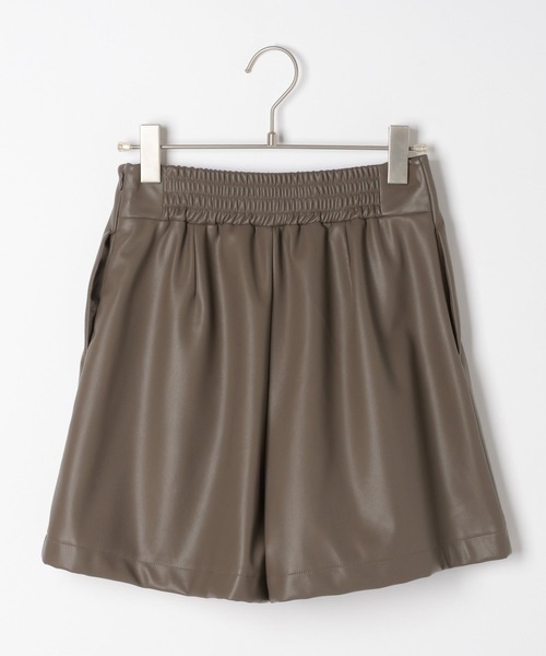 Heather Knit Shorts ニットショートパンツ ブラウン CLANE - ニットショートパンツ - KNIT SHORT PANTS - BEIGE