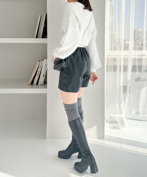 Heather（ヘザー）の「ハイウエストショートパンツ　145346（その他パンツ・レディース・ブラウン/ブラック・M/S）」の17枚目の写真