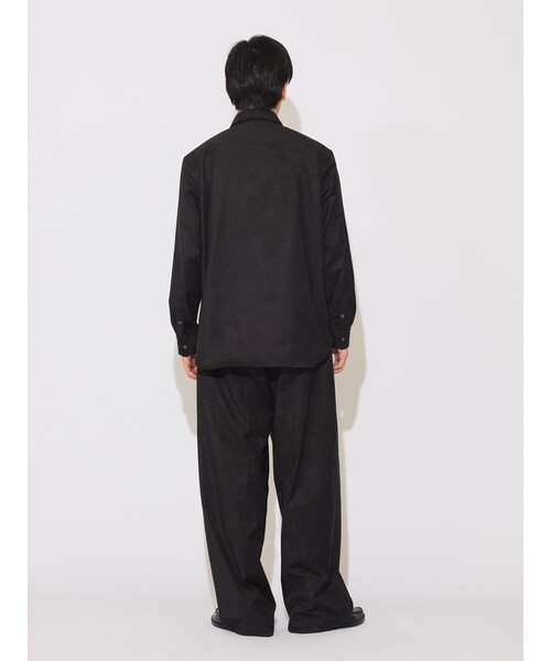 MIDIUMISOLID(ミディウミソリッド)の「MIDIUMISOLID Men’s スエードライクシャツ(シャツ/ブラウス・メンズ・ブラック/ブラウン・48)」の14枚目の写真