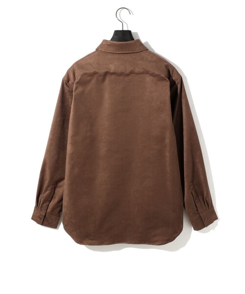 MIDIUMISOLID(ミディウミソリッド)の「MIDIUMISOLID Men’s スエードライクシャツ(シャツ/ブラウス・メンズ・ブラック/ブラウン・48)」の19枚目の写真