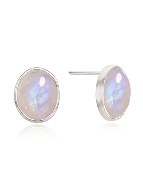 VINTAGE HOLLYWOOD（ビンテージハリウッド）の「●[925 SV] KLIAS GEMSTONE EARRINGS（ピアス（両耳用）・レディース・ホワイト/ブルー・FREE）」の3枚目の写真