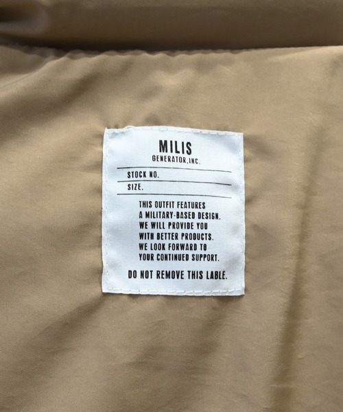 GENERATOR（ジェネレーター）の「ジェネレーター MILIS 中綿ジャケット（その他アウター・キッズ・カーキ/ブラック/ベージュ・L/XL/M）」の16枚目の写真