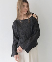 CLEIO | 【CLEIO】オフショルダードットシアーブラウス(シャツ/ブラウス)