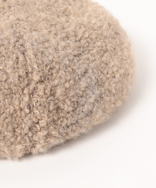 BEAMS mini（ビームスミニ）の「シープ ベレー帽 2024FW（ハンチング/ベレー帽・キッズ・ベージュ/ネイビー/ライトグレー・ONE SIZE）」の8枚目の写真