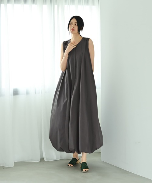 STYLE DELI（スタイルデリ）の「【BLK001】バルーンワンピース（ワンピース・レディース・スミクロ/グレー・FREE）」の13枚目の写真