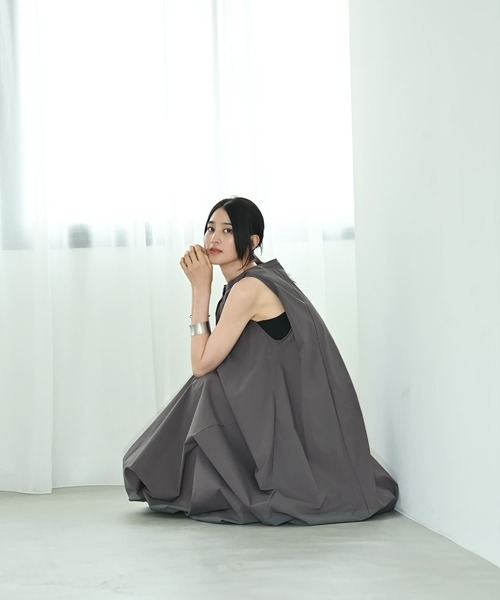 STYLE DELI（スタイルデリ）の「【BLK001】バルーンワンピース（ワンピース・レディース・スミクロ/グレー・FREE）」の15枚目の写真