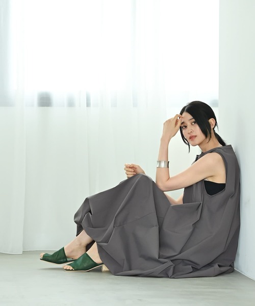STYLE DELI（スタイルデリ）の「【BLK001】バルーンワンピース（ワンピース・レディース・スミクロ/グレー・FREE）」の17枚目の写真