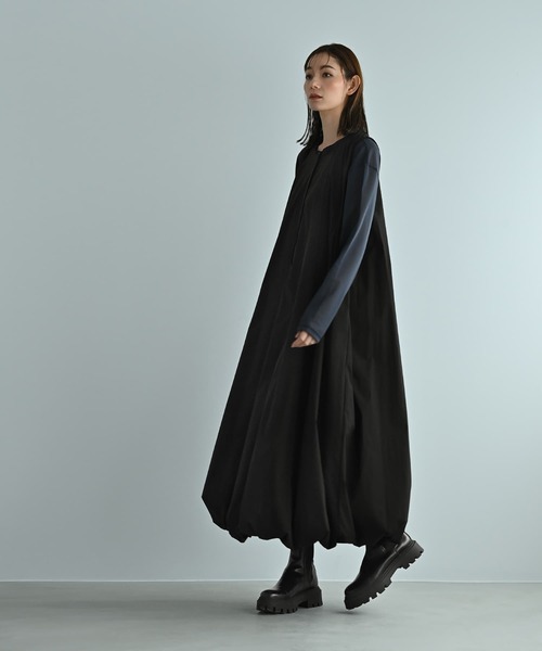 STYLE DELI（スタイルデリ）の「【BLK001】バルーンワンピース（ワンピース・レディース・スミクロ/グレー・FREE）」の20枚目の写真
