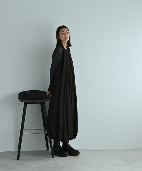 STYLE DELI（スタイルデリ）の「【BLK001】バルーンワンピース（ワンピース・レディース・スミクロ/グレー・FREE）」の22枚目の写真