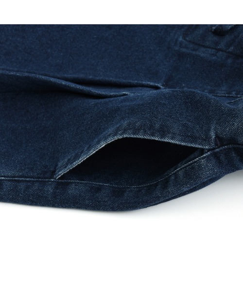 JENNI love(ジェニィラブ)の「【ウエスト調整可】レースアッププリーツデニムキュロット(デニムパンツ・キッズ・ブルー/ネイビー・160cm/150cm/140cm/130cm)」の21枚目の写真