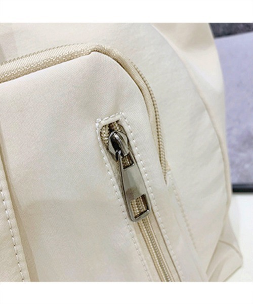 Miniministore（ミニミニストア）の「ナイロン巾着バッグ トートバッグ 大容量（トートバッグ・レディース・ブラック/カーキ/アイボリー・FREE）」の9枚目の写真