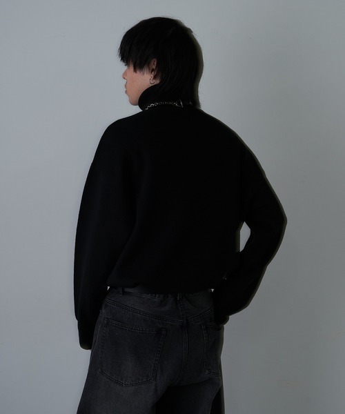 COLONY 2139(コロニートゥーワンスリーナイン)の「リサイクルポリタートルネック(ニット/セーター・メンズ・アイボリー/ブラック/チャコールグレー/グレイッシュベージュ・MEDIUM/LARGE)」の12枚目の写真