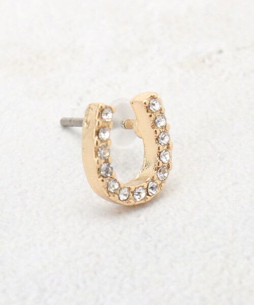 grove（グローブ）の「ビジューホースシューピアス（ピアス（両耳用）・レディース・シルバー系/ゴールド/シルバー・00）」の5枚目の写真