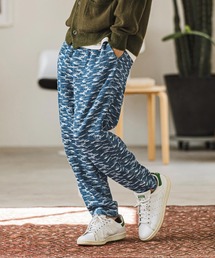 mp12818- Denim Jacquard Balloon Pants デニムジョガーパンツ