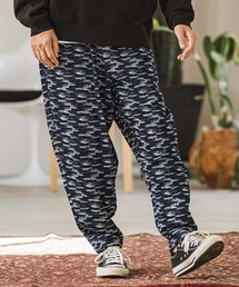 mp12818- Denim Jacquard Balloon Pants デニムジョガーパンツ