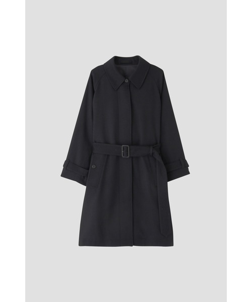 MARGARET HOWELL（マーガレットハウエル）の「MILLED WOOL TWILL（ステンカラーコート・レディース・ネイビー/モカ・2/1/0）」の14枚目の写真