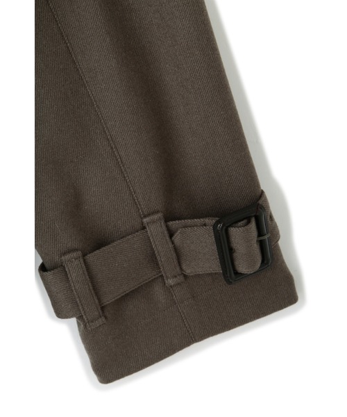 MARGARET HOWELL（マーガレットハウエル）の「MILLED WOOL TWILL（ステンカラーコート・レディース・ネイビー/モカ・2/1/0）」の9枚目の写真