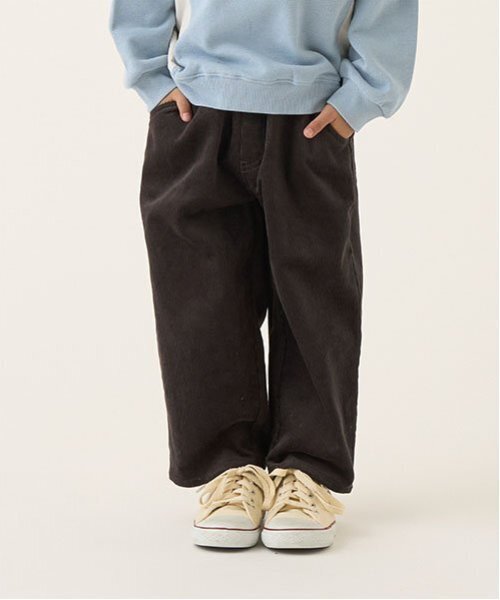 b・ROOM（ビールーム）の「コーデュロイテーパードパンツ（その他パンツ・キッズ・エンジ/ロイヤルブルー/チャコール/ベージュ・100cm/110cm/120cm/130cm/140cm/150cm）」の2枚目の写真