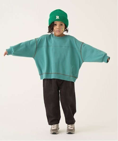 b・ROOM（ビールーム）の「コーデュロイテーパードパンツ（その他パンツ・キッズ・エンジ/ロイヤルブルー/チャコール/ベージュ・100cm/110cm/120cm/130cm/140cm/150cm）」の9枚目の写真