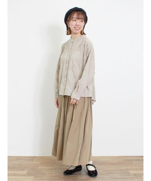 Samansa Mos2(サマンサ モスモス)の「ハンドステッチ風総刺繍ブラウス(シャツ/ブラウス・レディース・ベージュ/オレンジ/キナリ/チャコールグレー・F)」の19枚目の写真