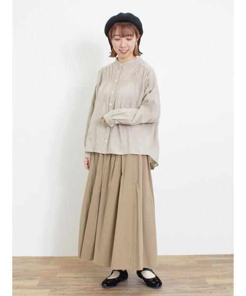 Samansa Mos2(サマンサ モスモス)の「ハンドステッチ風総刺繍ブラウス(シャツ/ブラウス・レディース・ベージュ/オレンジ/キナリ/チャコールグレー・F)」の21枚目の写真