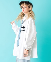 ankoROCK（アンコロック）の「TEDDY ankoROCK シャツ -オーバーサイズ- / メンズ レディース ユニセックス トップス シャツ/ブラウス 長袖 ビッグシルエット ワンポイント（シャツ/ブラウス）」