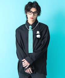 ankoROCK（アンコロック）の「TEDDY ankoROCK シャツ -オーバーサイズ- / メンズ レディース ユニセックス トップス シャツ/ブラウス 長袖 ビッグシルエット ワンポイント（シャツ/ブラウス）」