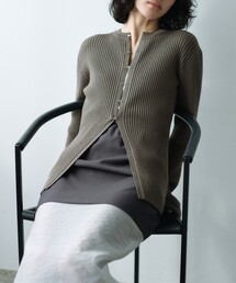 fronthook knit cardigan