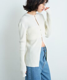 fronthook knit cardigan