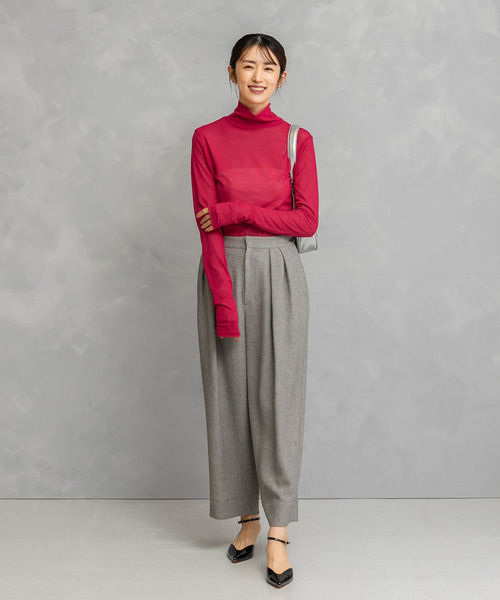 URBAN RESEARCH ROSSO WOMEN(アーバンリサーチ ロッソ)の「セミシアータートル(Tシャツ/カットソー・レディース・ネイビー/ピンク/オフホワイト・FREE)」の9枚目の写真