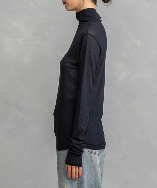 URBAN RESEARCH ROSSO WOMEN(アーバンリサーチ ロッソ)の「セミシアータートル(Tシャツ/カットソー・レディース・ネイビー/ピンク/オフホワイト・FREE)」の11枚目の写真