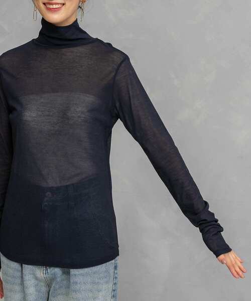 URBAN RESEARCH ROSSO WOMEN(アーバンリサーチ ロッソ)の「セミシアータートル(Tシャツ/カットソー・レディース・ネイビー/ピンク/オフホワイト・FREE)」の14枚目の写真