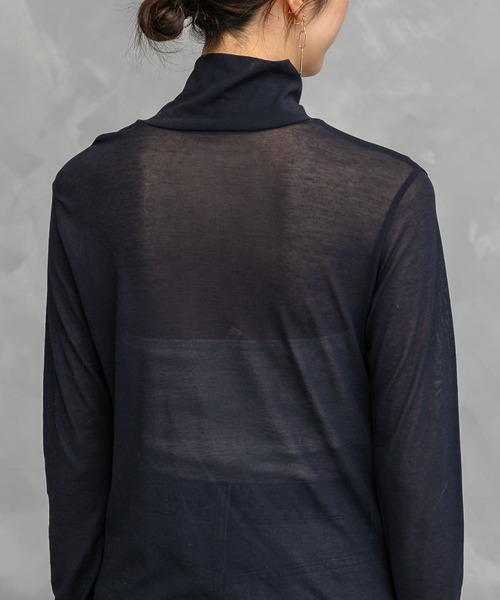 URBAN RESEARCH ROSSO WOMEN(アーバンリサーチ ロッソ)の「セミシアータートル(Tシャツ/カットソー・レディース・ネイビー/ピンク/オフホワイト・FREE)」の17枚目の写真